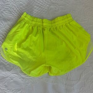 lululemon athletica Women's Bright Yellow Athletic Shorts